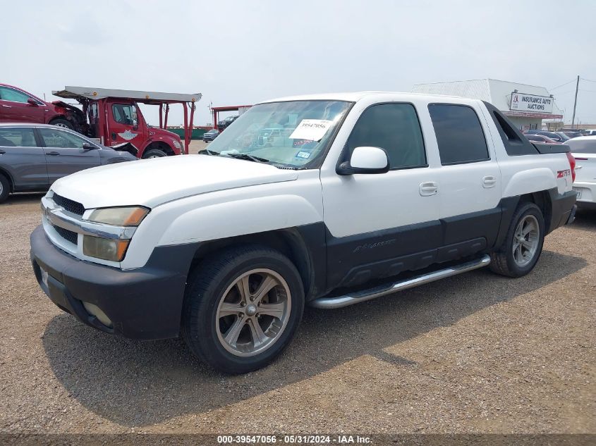 2002 Chevrolet Avalanche 1500 VIN: 3GNEC13T62G168594 Lot: 39547056