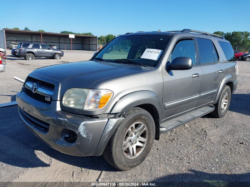 2005 Toyota Sequoia Limited V8 VIN: 5TDZT38A15S250977 Lot: 39547135