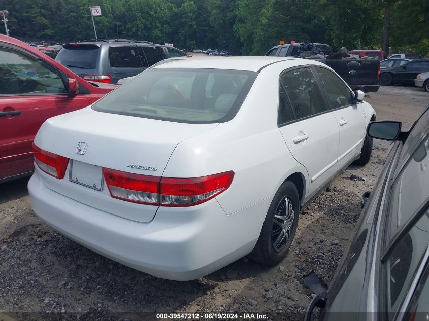 2003 Honda Accord 2.4 Lx VIN: 1HGCM563X3A016609 Lot: 39547212