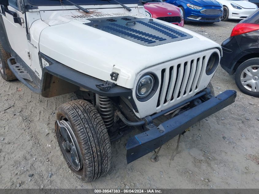 1997 Jeep Wrangler Se VIN: 1J4FY29P7VP505573 Lot: 39547383