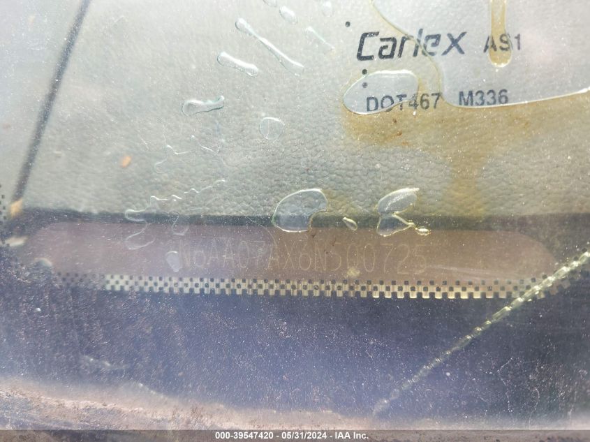 2006 Nissan Titan Se VIN: 1N6AA07AX6N500725 Lot: 39547420