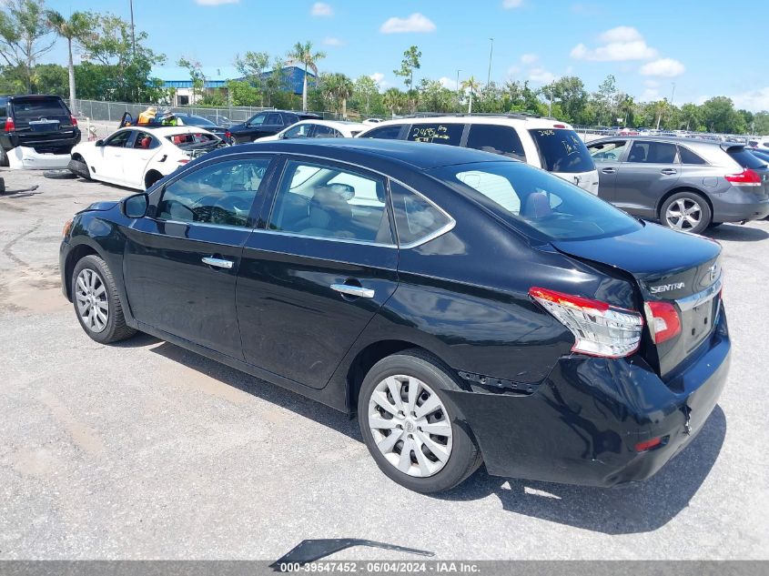 2014 Nissan Sentra S VIN: 3N1AB7AP7EY206421 Lot: 39547452