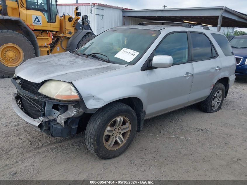 2002 Acura Mdx VIN: 2HNYD18662H543478 Lot: 39547464