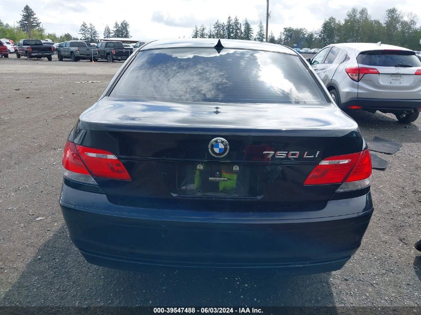 2008 BMW 750Li VIN: WBAHN83578DT83740 Lot: 39547488