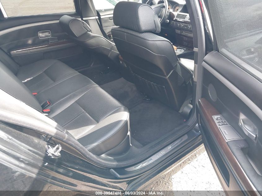 2008 BMW 750Li VIN: WBAHN83578DT83740 Lot: 39547488