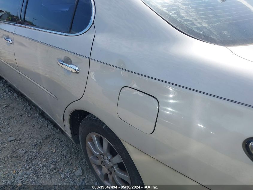 2004 Lexus Es 330 VIN: JTHBA30G840008341 Lot: 39547494