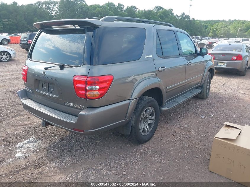 2004 Toyota Sequoia Limited V8 VIN: 5TDBT48A84S225709 Lot: 39547502