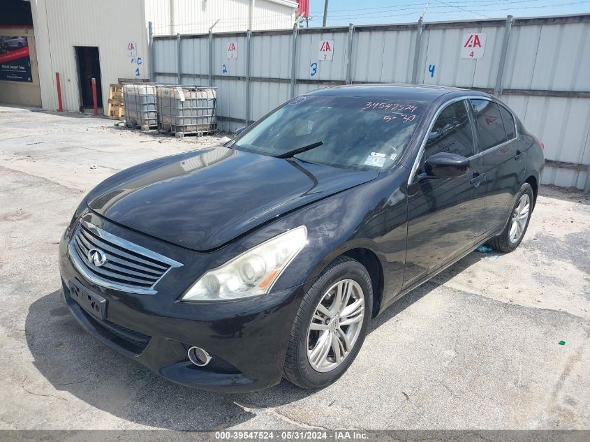 2012 Infiniti G37X VIN: JN1CV6AR9CM681161 Lot: 39547524