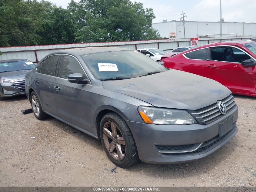 2013 Volkswagen Passat 2.5L Se VIN: 1VWBH7A30DC053107 Lot: 39547528