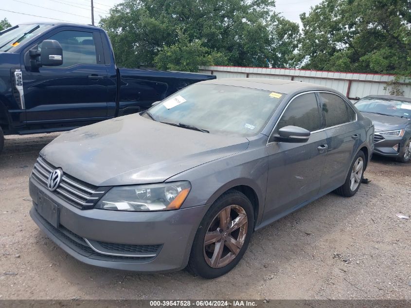 2013 Volkswagen Passat 2.5L Se VIN: 1VWBH7A30DC053107 Lot: 39547528