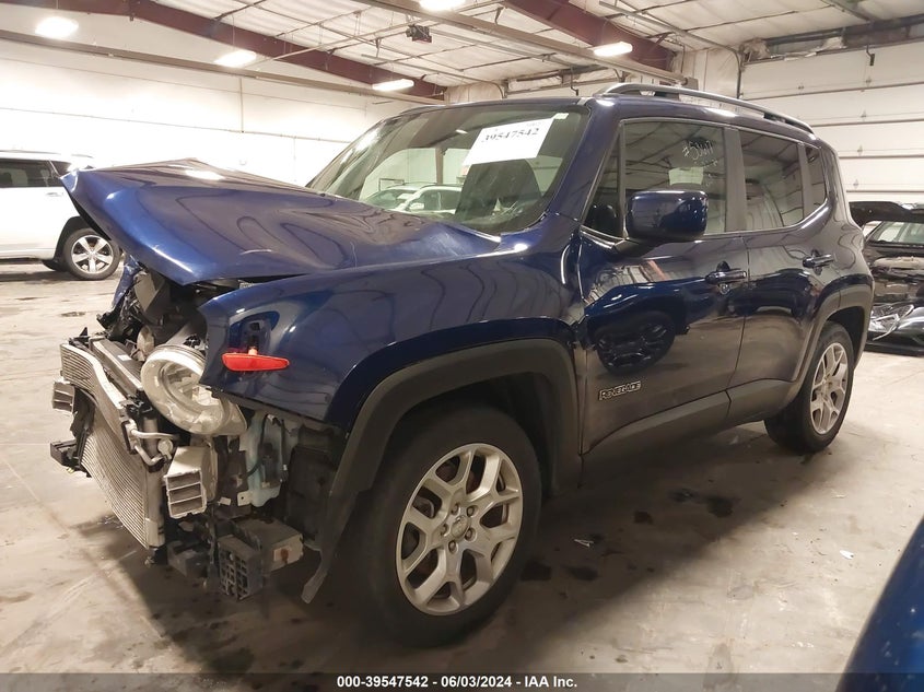 VIN ZACCJABB2JPH49473 2018 JEEP RENEGADE LATITUDE FWD