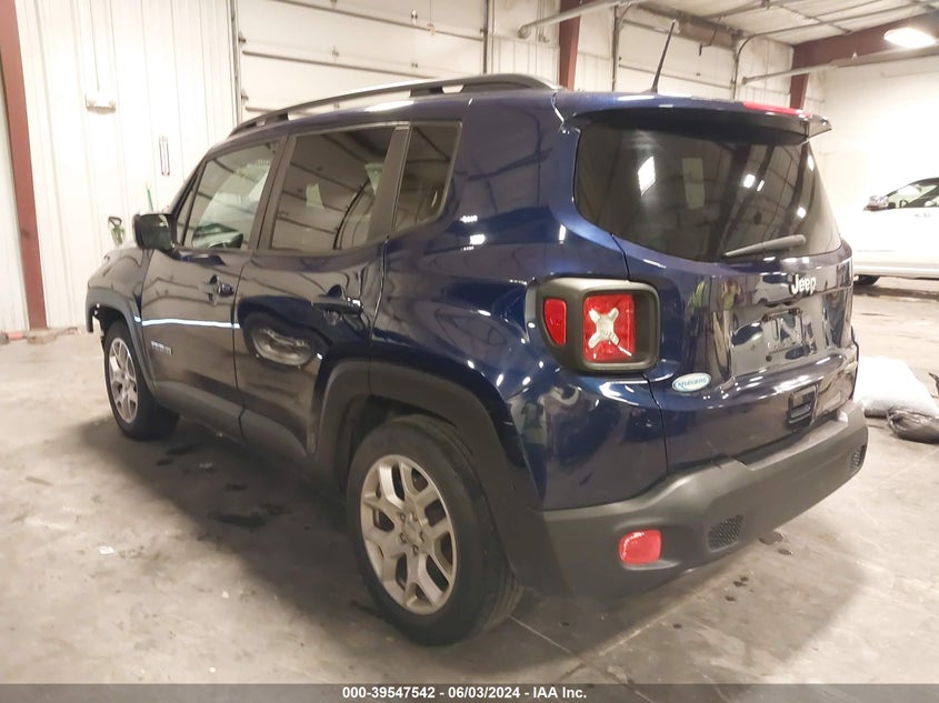 VIN ZACCJABB2JPH49473 2018 JEEP RENEGADE LATITUDE FWD