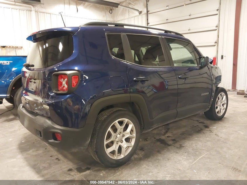 VIN ZACCJABB2JPH49473 2018 JEEP RENEGADE LATITUDE FWD