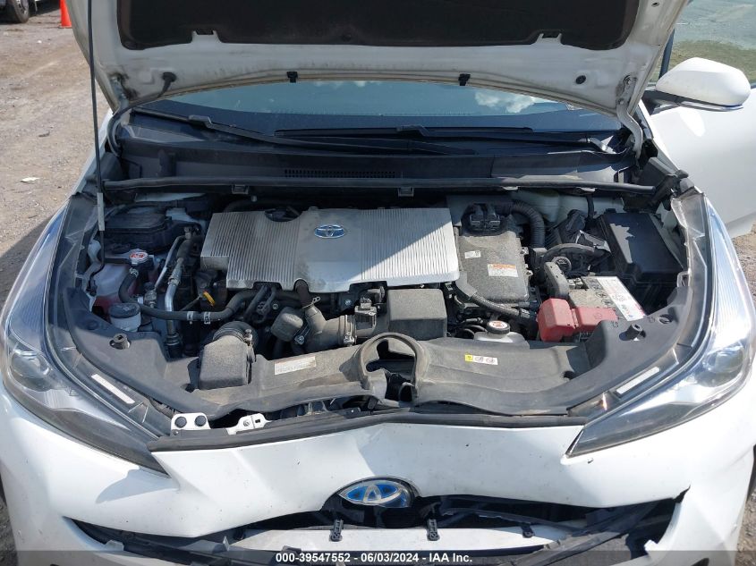 2021 Toyota Prius Le VIN: JTDKAMFU7M3140817 Lot: 39547552