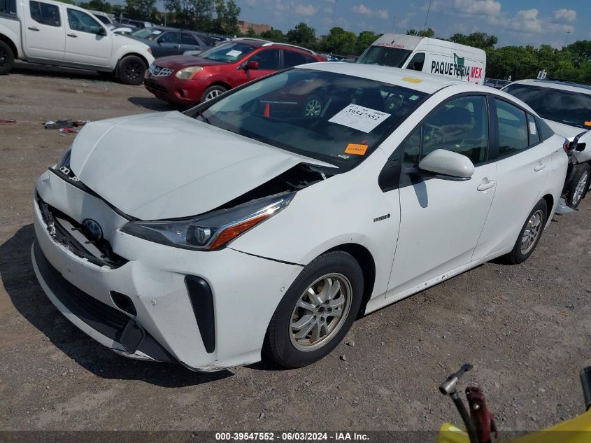 2021 Toyota Prius Le VIN: JTDKAMFU7M3140817 Lot: 39547552