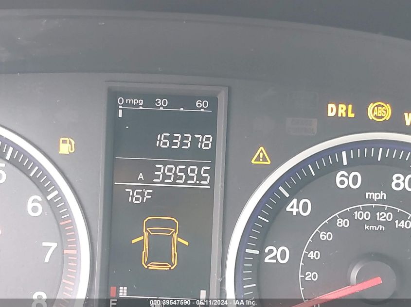 2009 Honda Cr-V Ex-L VIN: 5J6RE48719L021527 Lot: 39547590