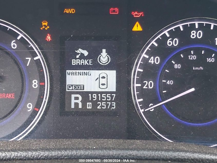 2013 Infiniti G37X VIN: JN1CV6AR9DM351022 Lot: 39547693