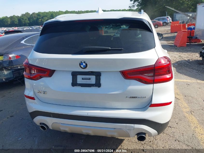 2019 BMW X3 Sdrive30I VIN: 5UXTR7C54KLF25844 Lot: 39547696