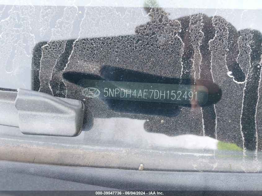 2013 HYUNDAI ELANTRA GLS - 5NPDH4AE7DH152491