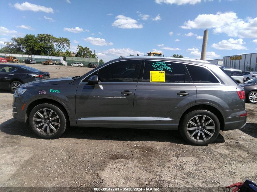 2018 Audi Q7 3.0T Premium VIN: WA1VAAF74JD040504 Lot: 39547743