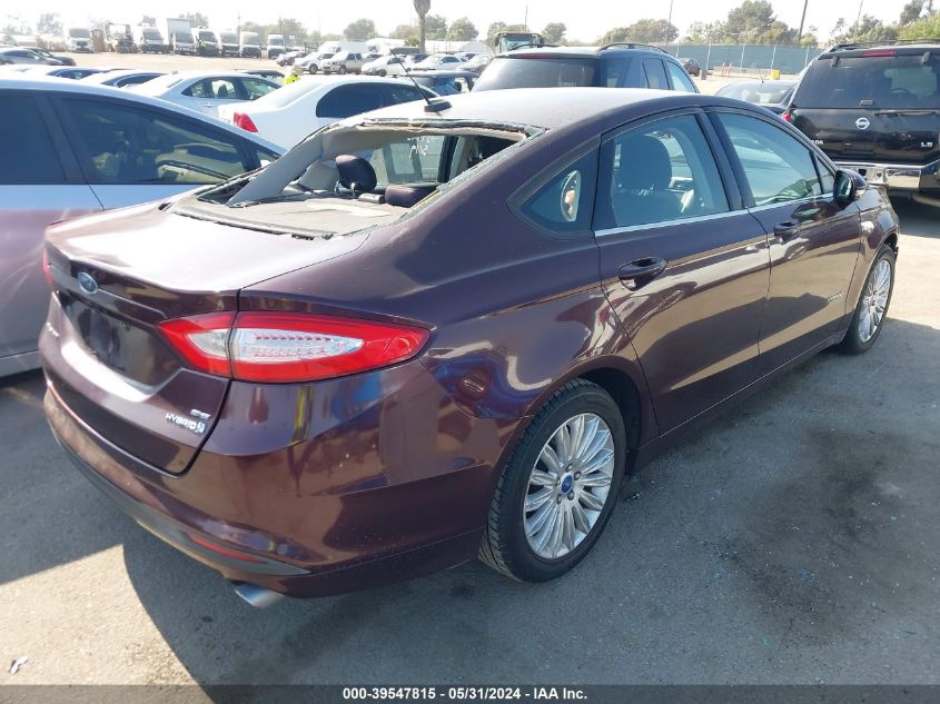 2013 Ford Fusion Hybrid Se VIN: 3FA6P0LU4DR157241 Lot: 39547815