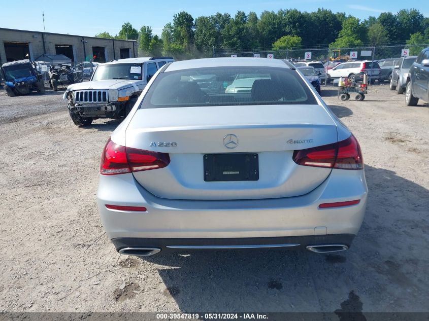 2020 Mercedes-Benz A 220 4Matic VIN: W1K3G4FB3LJ196562 Lot: 39547819