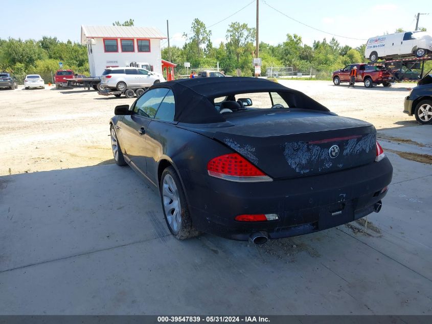 2007 BMW 650I VIN: WBAEK13597CN81808 Lot: 39547839