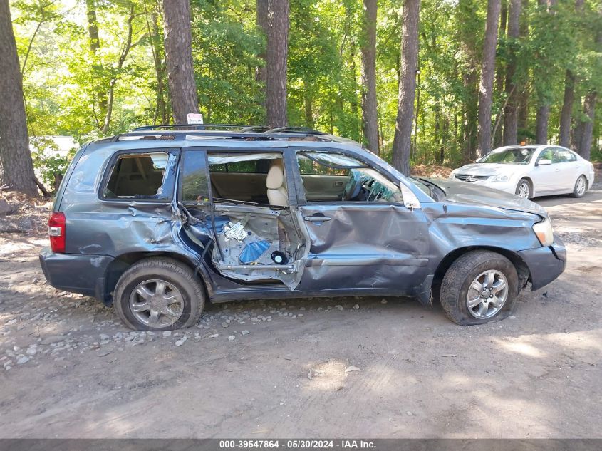 2005 Toyota Highlander V6 VIN: JTEEP21A150101538 Lot: 39547864
