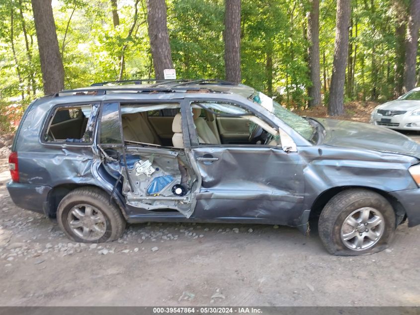 2005 Toyota Highlander V6 VIN: JTEEP21A150101538 Lot: 39547864