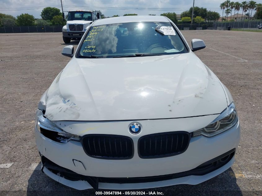 2018 BMW 320I VIN: WBA8E1G52JNU91829