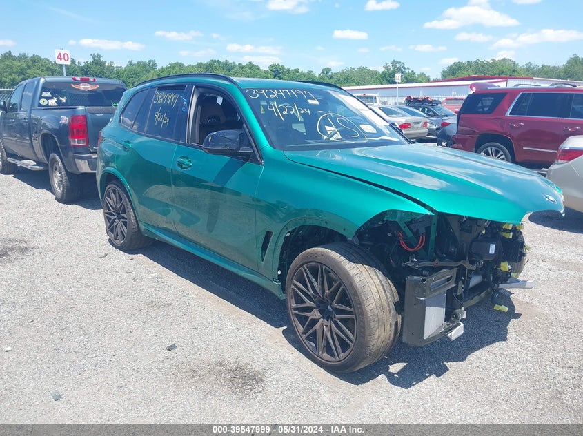 2024 BMW X5 M VIN: 5YM13ET01R9T00697 Lot: 39547999