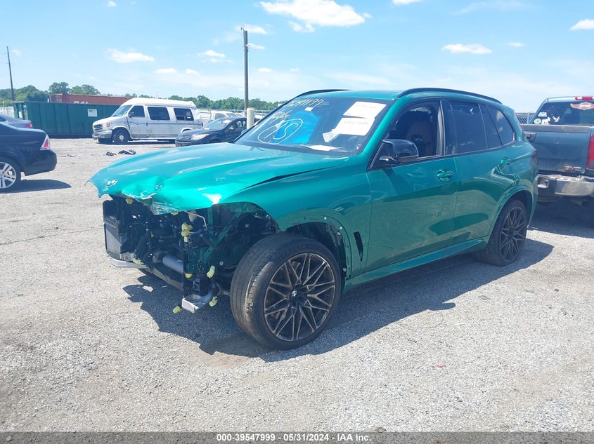 2024 BMW X5 M VIN: 5YM13ET01R9T00697 Lot: 39547999