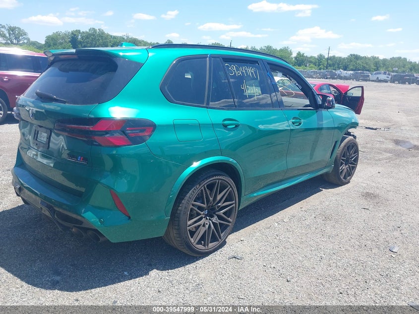 2024 BMW X5 M VIN: 5YM13ET01R9T00697 Lot: 39547999