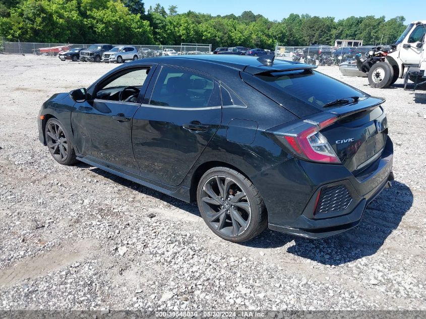 2018 Honda Civic Sport Touring VIN: SHHFK7H9XJU414615 Lot: 39548036