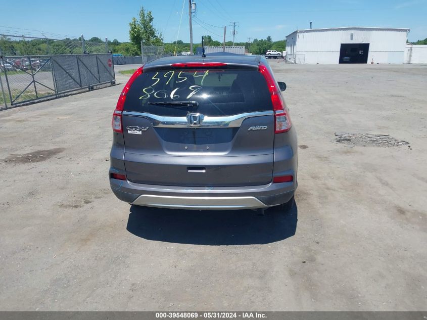 2015 Honda Cr-V Ex VIN: 5J6RM4H51FL010282 Lot: 39548069