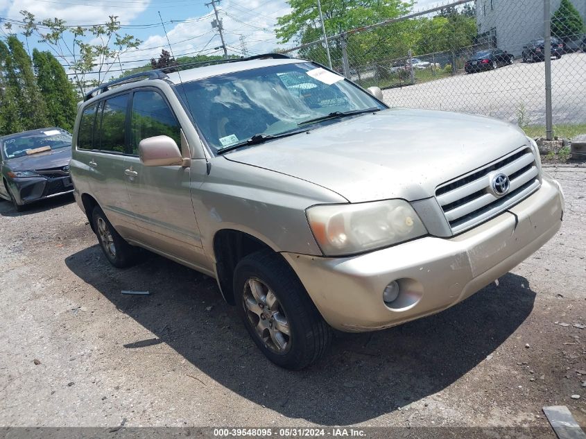 2005 Toyota Highlander V6 VIN: JTEDP21A250079156 Lot: 39548095