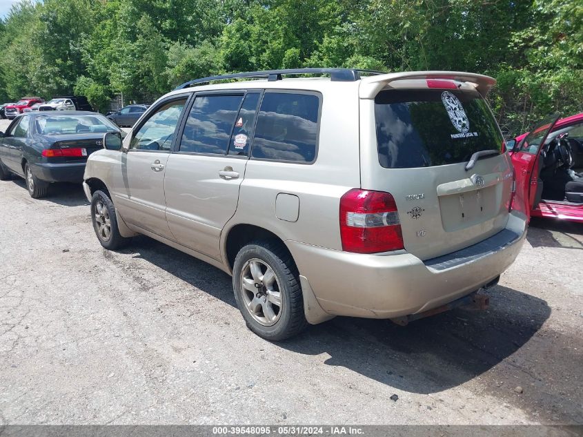 2005 Toyota Highlander V6 VIN: JTEDP21A250079156 Lot: 39548095