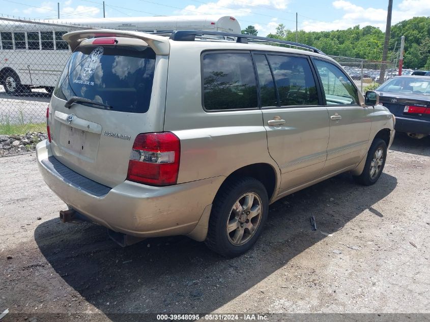 2005 Toyota Highlander V6 VIN: JTEDP21A250079156 Lot: 39548095