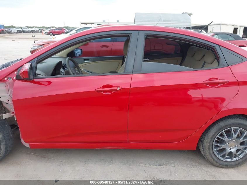 2013 Hyundai Accent Gls VIN: KMHCT4AE4DU396921 Lot: 39548127