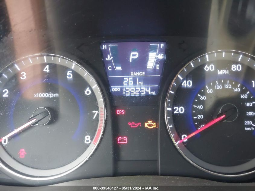 2013 Hyundai Accent Gls VIN: KMHCT4AE4DU396921 Lot: 39548127