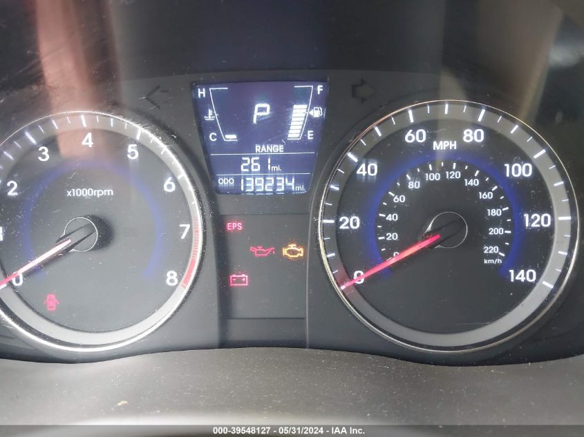 2013 Hyundai Accent Gls VIN: KMHCT4AE4DU396921 Lot: 39548127