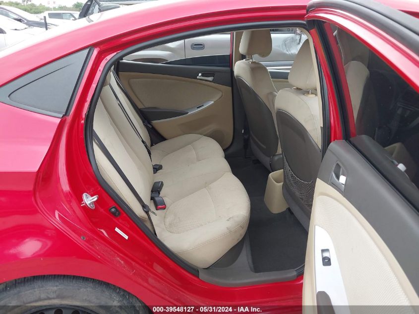 2013 Hyundai Accent Gls VIN: KMHCT4AE4DU396921 Lot: 39548127