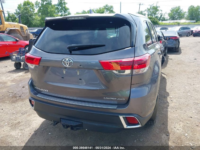 2019 Toyota Highlander Limited VIN: 5TDDZRFH3KS977514 Lot: 39548141