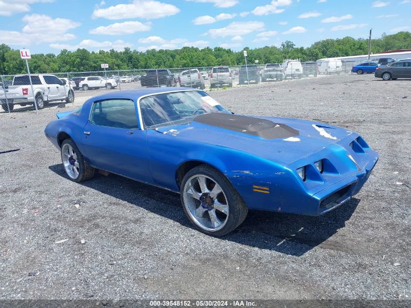 1979 Pontiac Firebird VIN: 2S87Y9N138589 Lot: 39548152