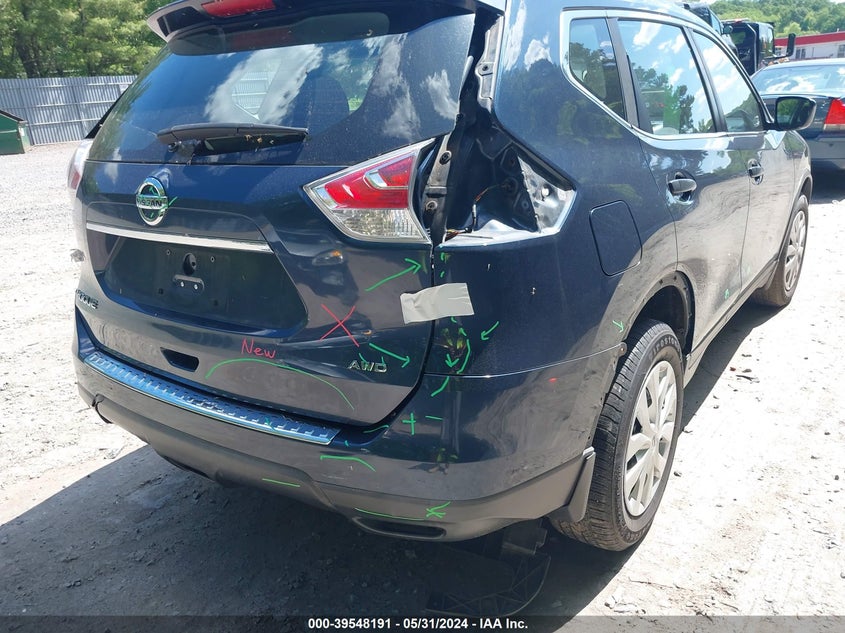 2016 Nissan Rogue S VIN: KNMAT2MV1GP645657 Lot: 39548191