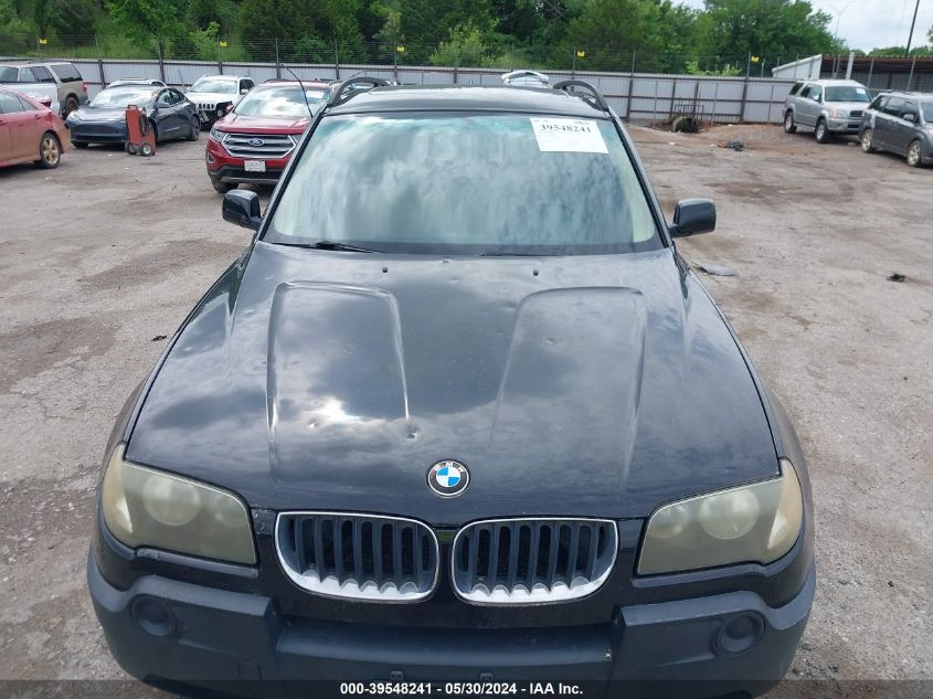 2005 BMW X3 2.5I VIN: WBXPA73455WC47043 Lot: 39548241