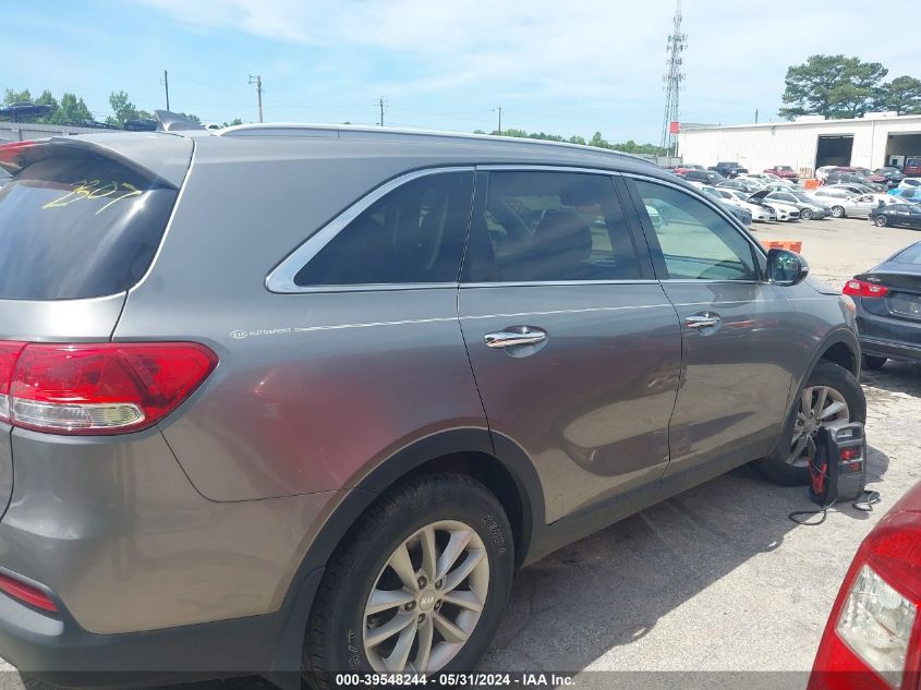 2018 Kia Sorento 2.4L Lx VIN: 5XYPG4A36JG362307 Lot: 39548244