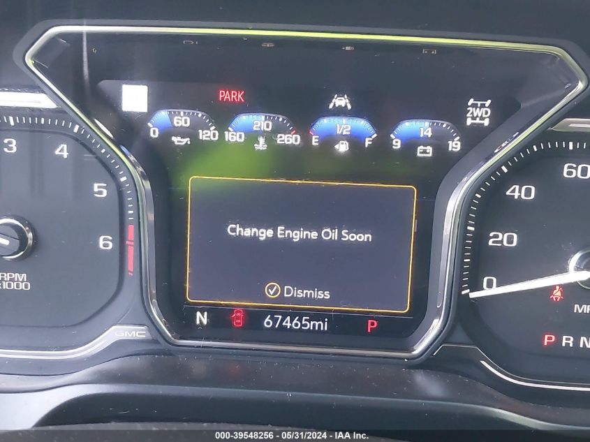 2020 GMC Sierra 1500 4Wd Short Box At4 VIN: 1GTP9EEL5LZ333718 Lot: 39548256