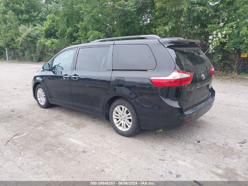 5TDYK3DC8FS566917 2015 Toyota Sienna Xle 8 Passenger