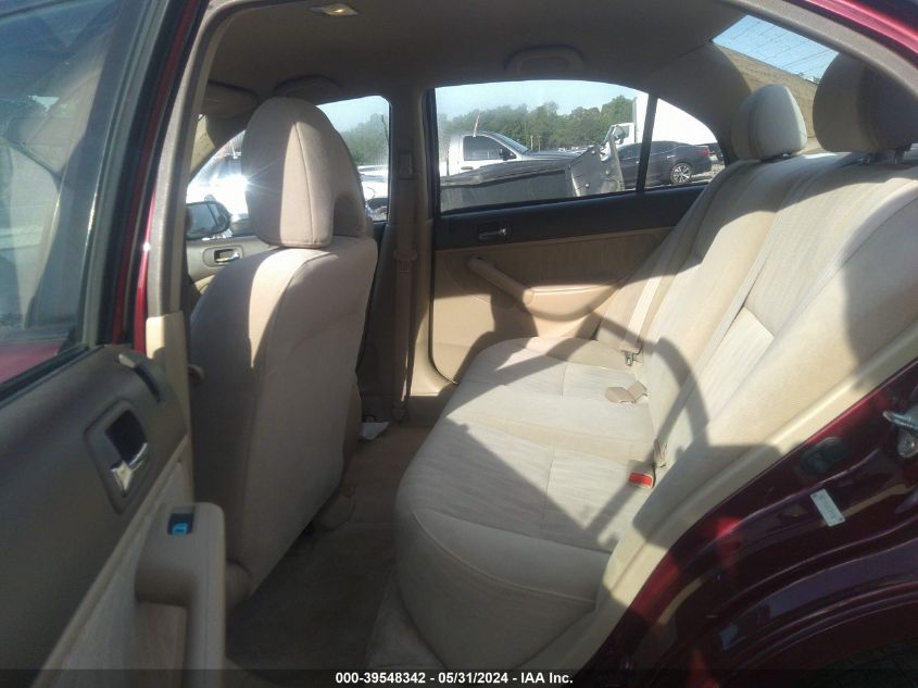 2003 Honda Civic Lx VIN: 1HGES16523L024782 Lot: 39548342